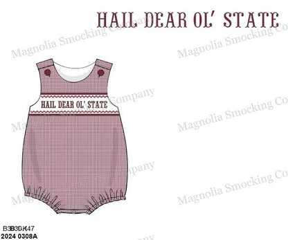 Hail Dear Ol’ State Smocks *RTS EXTRAS*