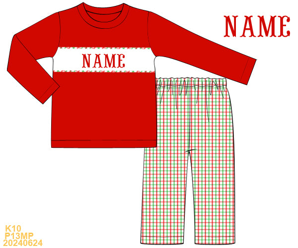 Holly Jolly Name Smocks