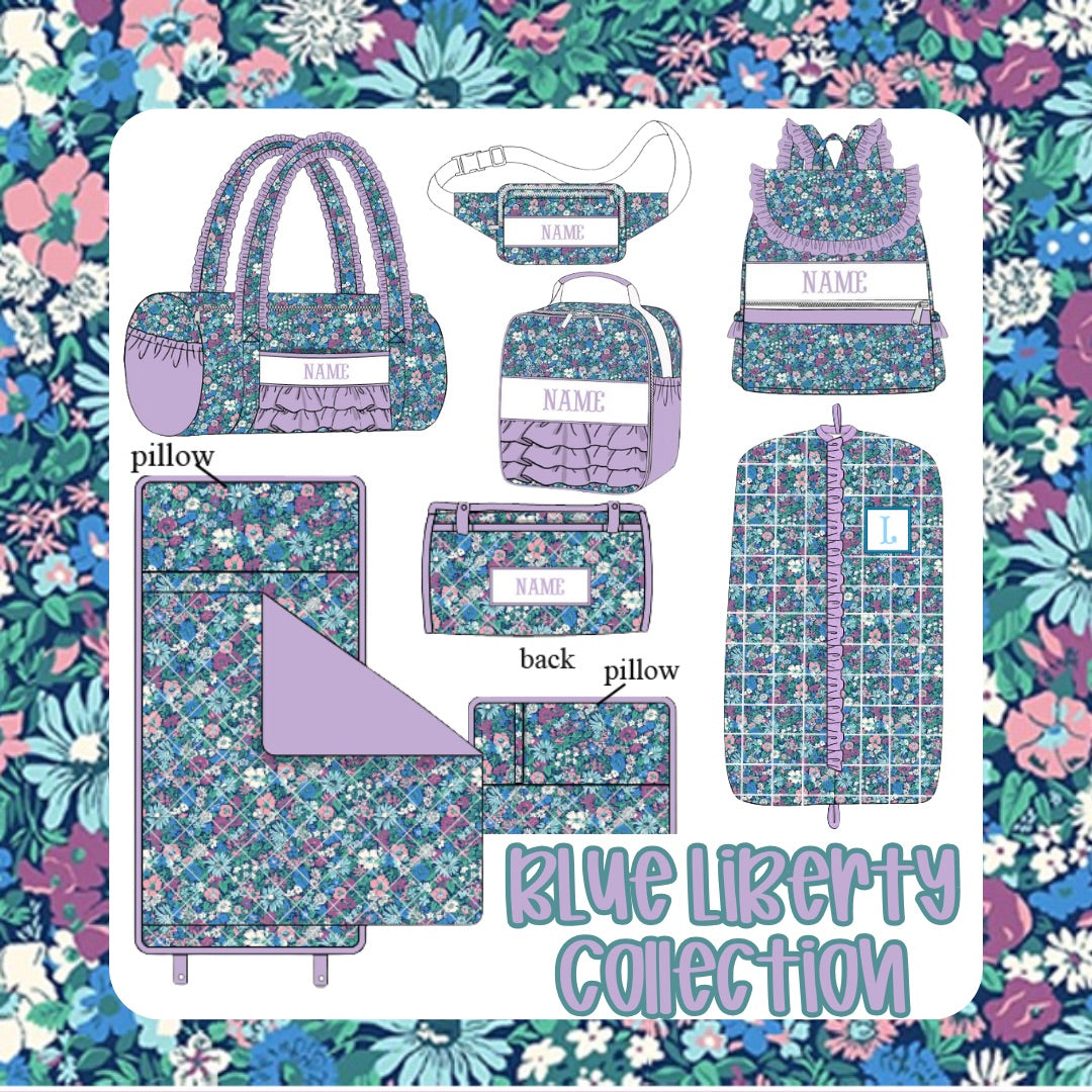 Blue Liberty Floral Luggage