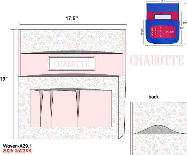 Flowers, Bows & Rainbows Luggage