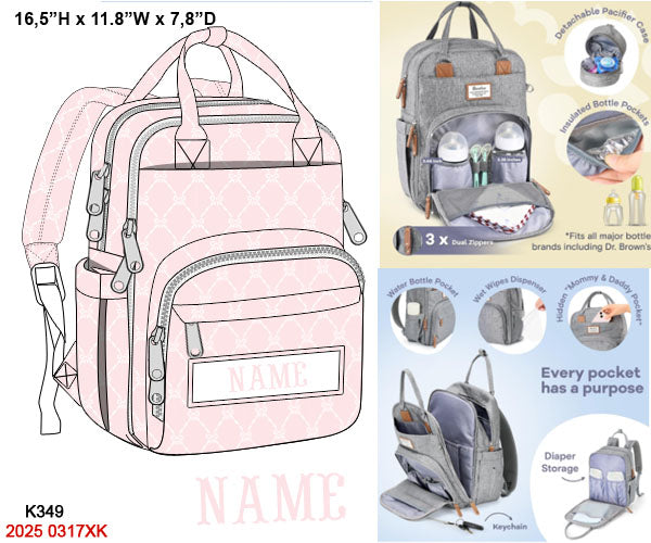 Pink Bow Trellis Luggage