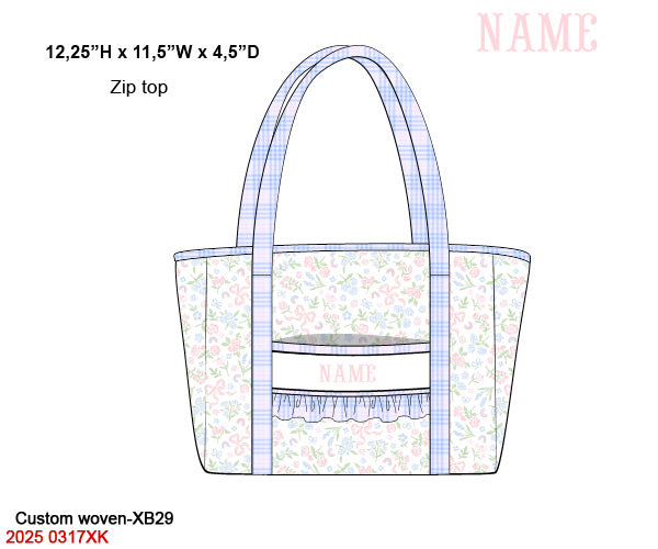 Flowers, Bows & Rainbows Luggage