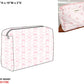 Pink Flowers + Bows Toile Luggage