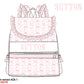 Pink Flowers + Bows Toile Luggage
