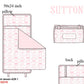 Pink Flowers + Bows Toile Luggage