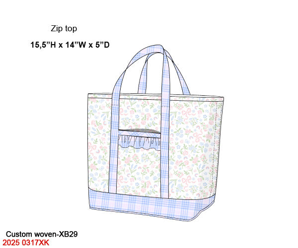 Flowers, Bows & Rainbows Luggage
