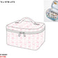 Pink Flowers + Bows Toile Luggage