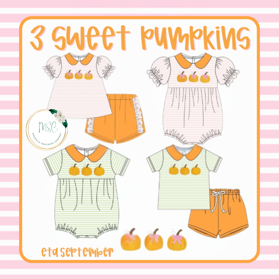 3 Sweet Pumpkins