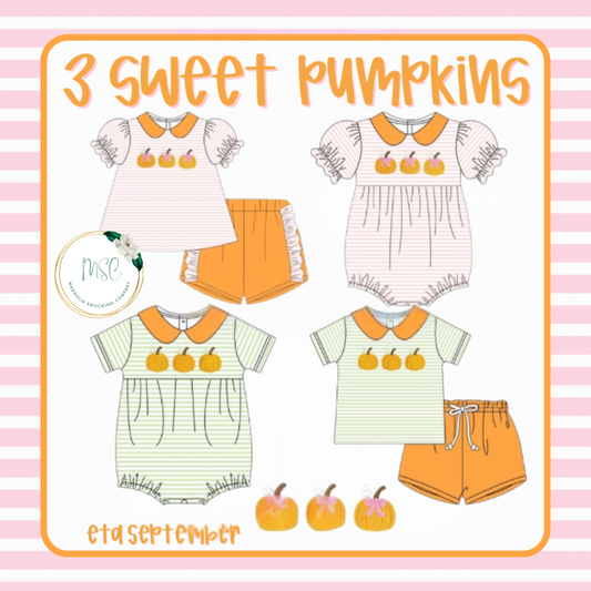 3 Sweet Pumpkins
