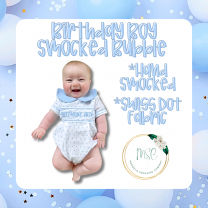Smocked Birthday Bubbles