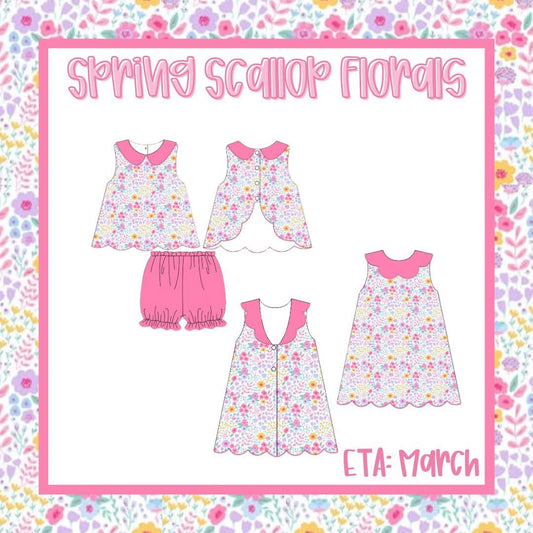 Spring Scallop Florals