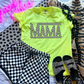 Mama Checkered Tee - Neons