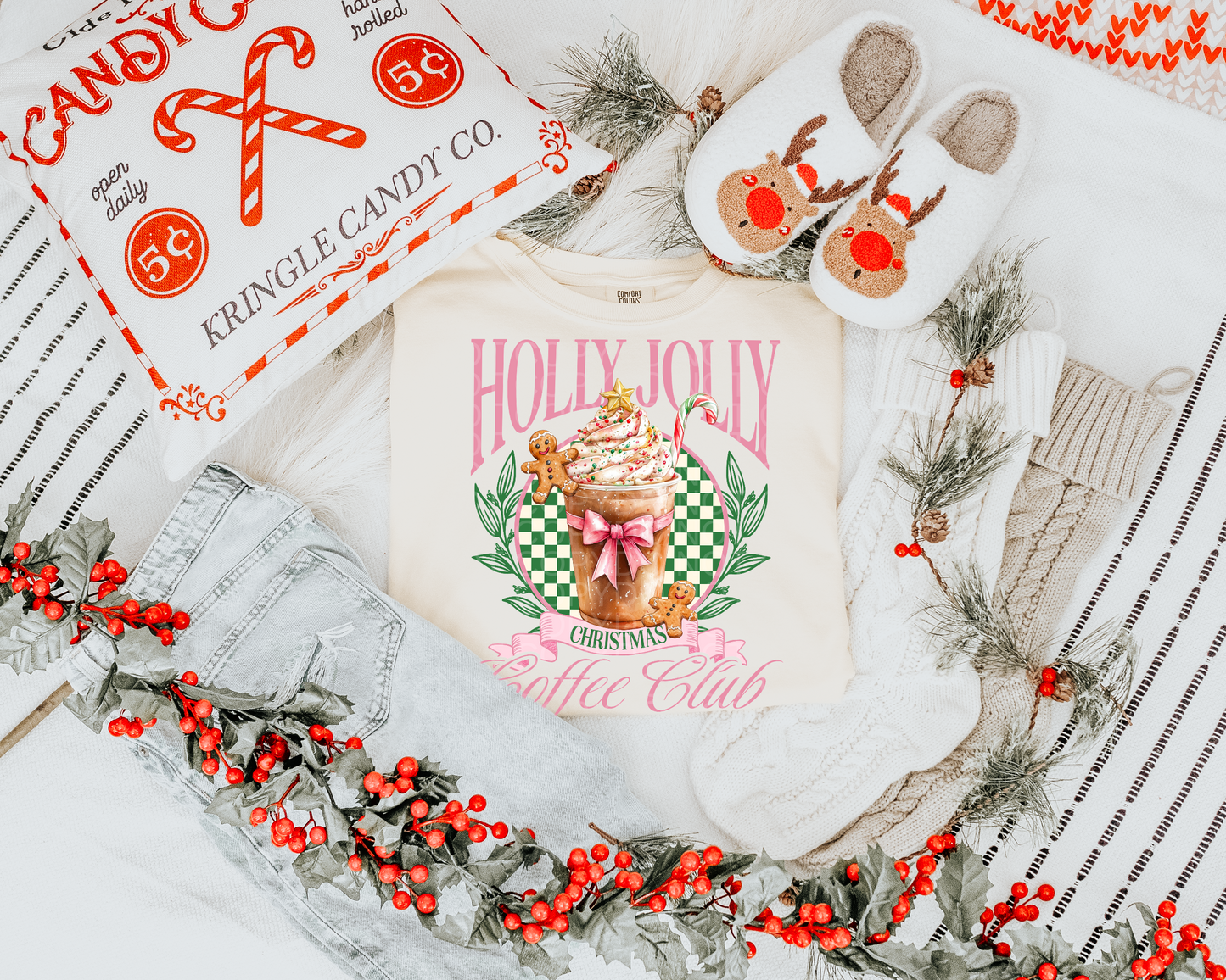 Holly Jolly Coffee Club - Multiple Colors