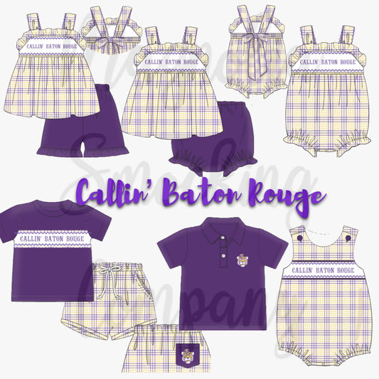 Callin' Baton Rouge Smocked Collection *2025 PO*