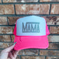 Checkered Mama Trucker Hat - Multiple Colors