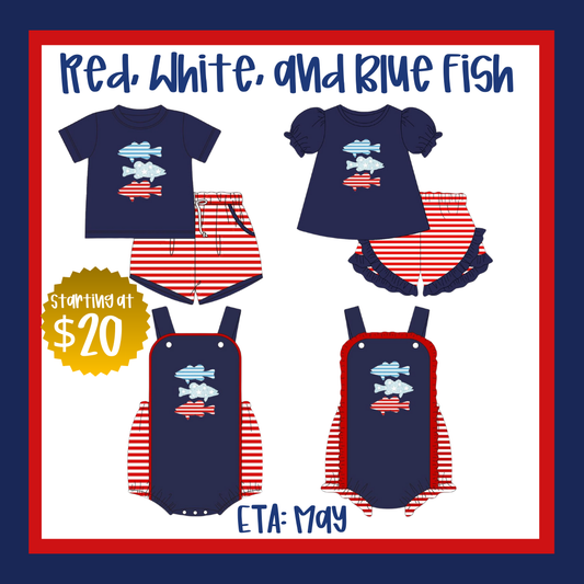 Red, White & Blue Fish
