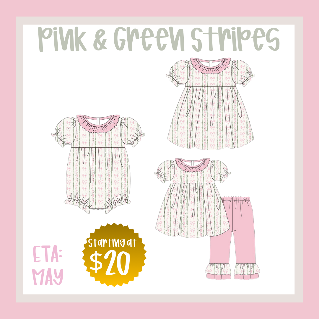 Pink & Green Stripes