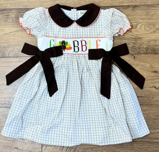 Gobble, Gobble Smocked Dress