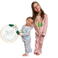 Striped Christmas Tree PJs - Blue