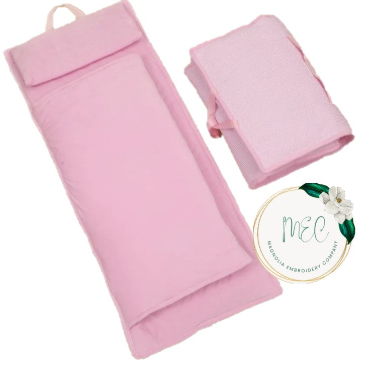 Monogrammed Seersucker Nap Mats