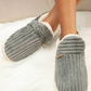 Heel Wrapped Plush Slippers