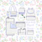 Girls Custom Smocked Luggage Pre-Order