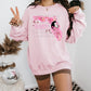 Preppy State Sweatshirt - Pink