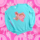 Preppy State Sweatshirt - Turquoise