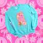 Preppy State Sweatshirt - Turquoise