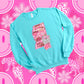 Preppy State Sweatshirt - Turquoise