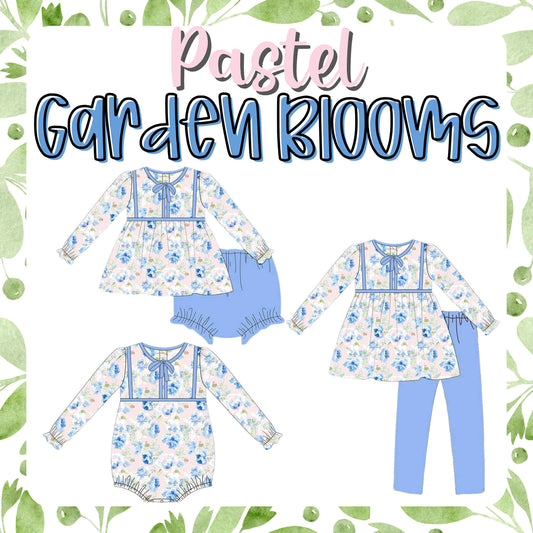 Pastel Garden Blooms
