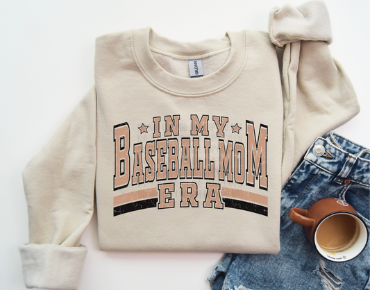 Baseball/Softball Mom Era Sweatshirt DOTW