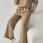 Khaki Ultra Loose Textured 2pcs Slouchy Outfit