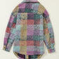 Multicolor Brushed Plaid Pocketed Oversize Shacket