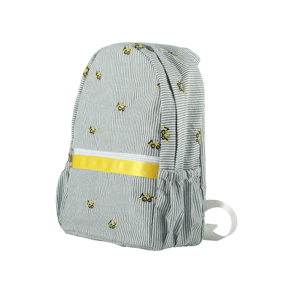 Backpacks with Embroidered Accents