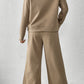 Khaki Ultra Loose Textured 2pcs Slouchy Outfit