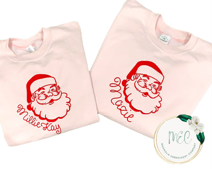 Vintage Santa Sweatshirt Bubble