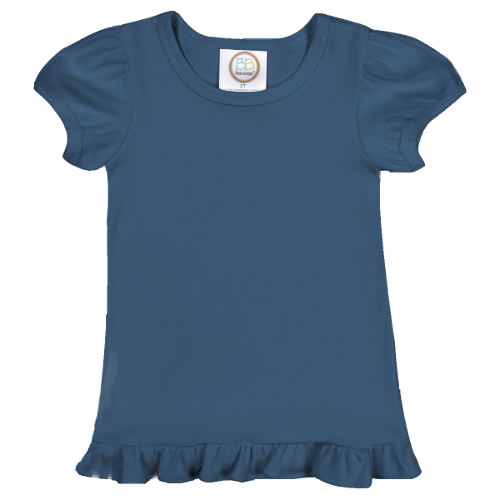 Girls Ruffle Short Sleeve Tee