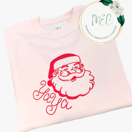 Vintage Santa Sweatshirt Bubble