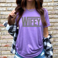 Wifey Checkered Tee - Gildan Softstyle