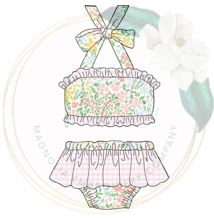 2pc Floral Swimmies