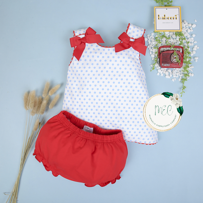 Customizable Polka Dot Bloomer Set