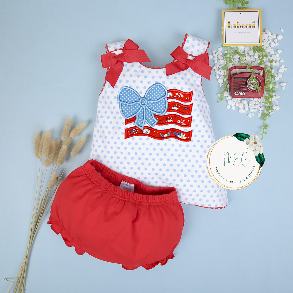 Customizable Polka Dot Bloomer Set