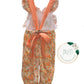 Coral Pumpkin Jumpsuit