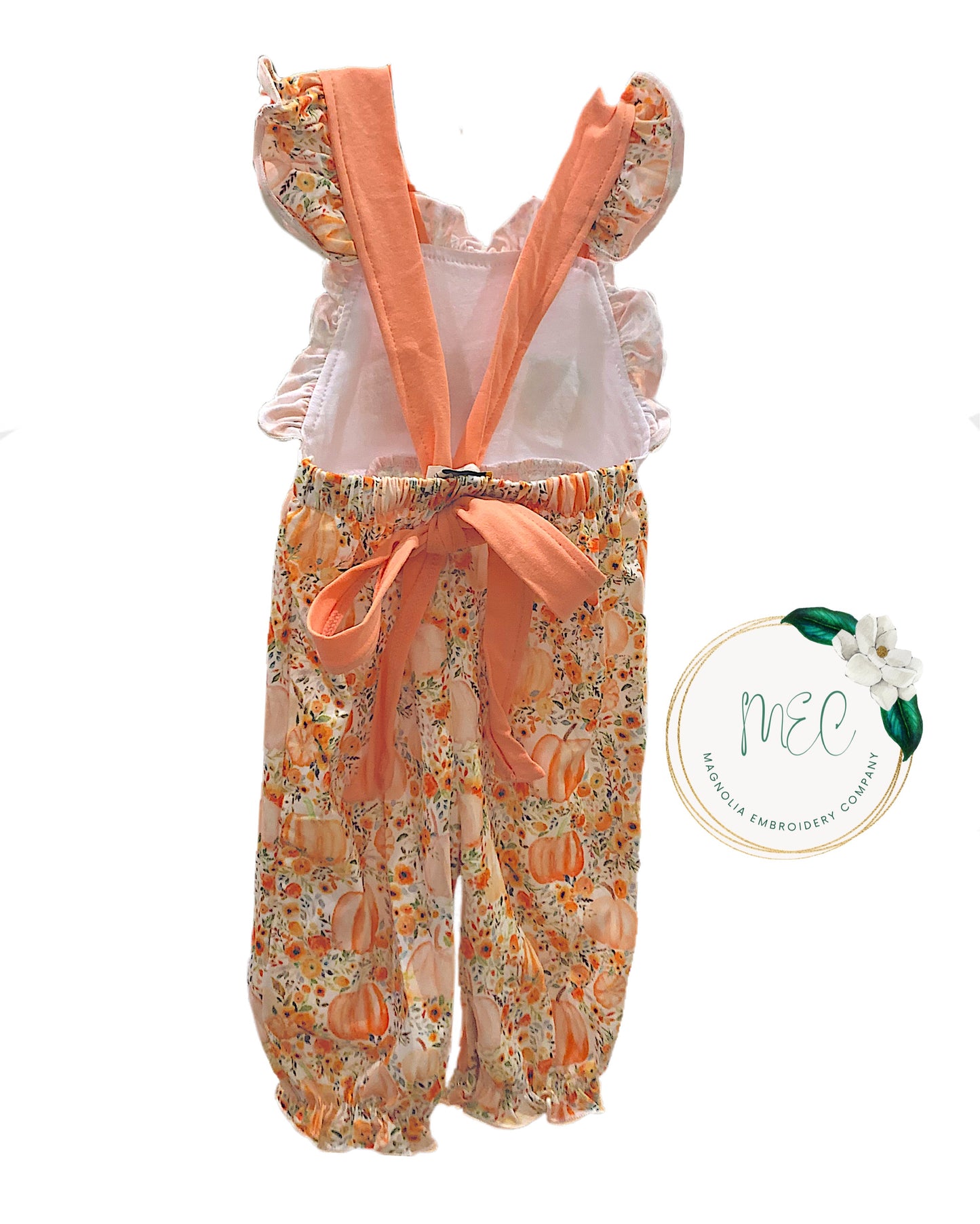 Coral Pumpkin Jumpsuit