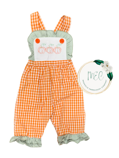 Gingham Pumpkin Jumpsuit