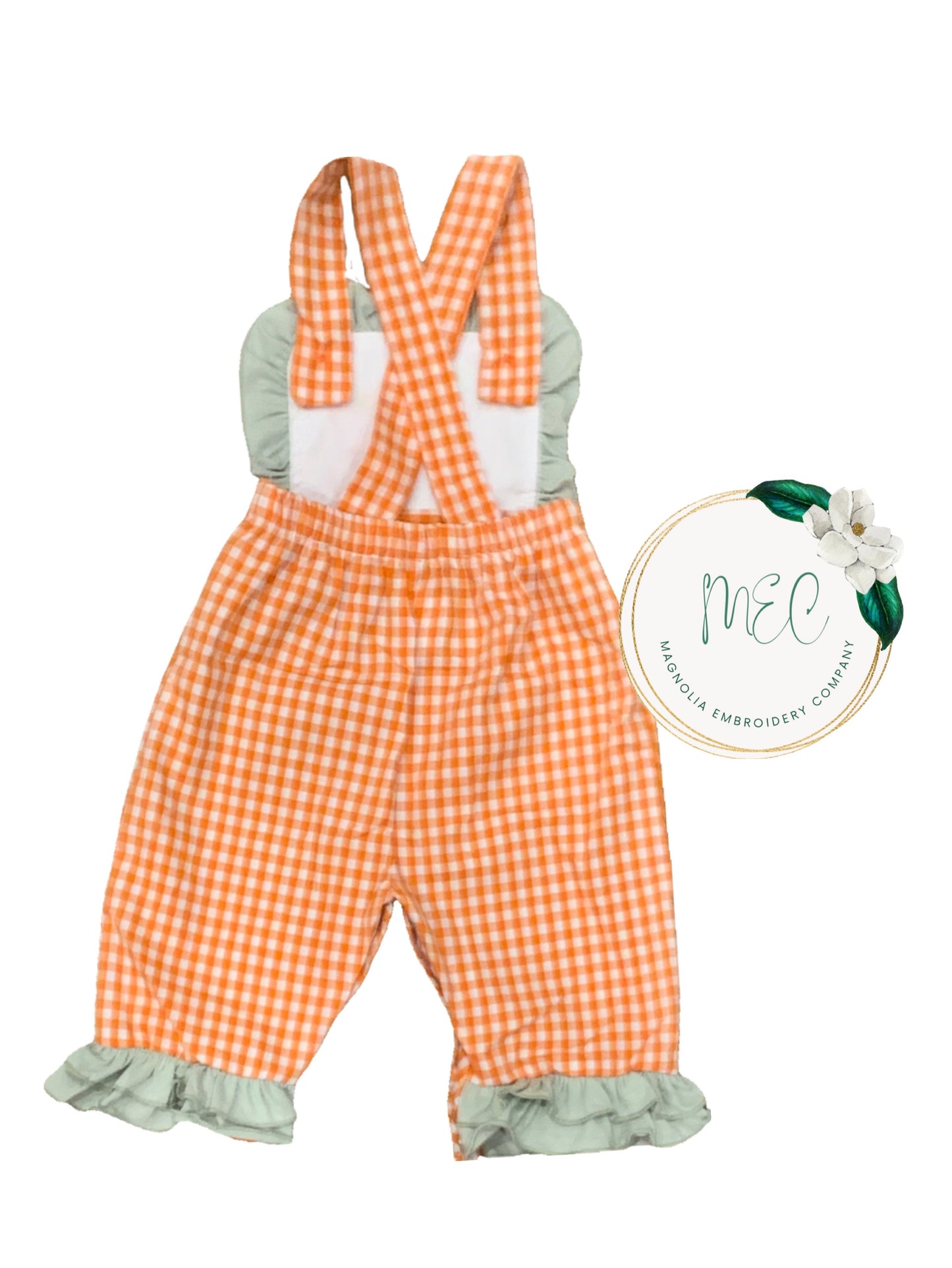 Gingham Pumpkin Jumpsuit