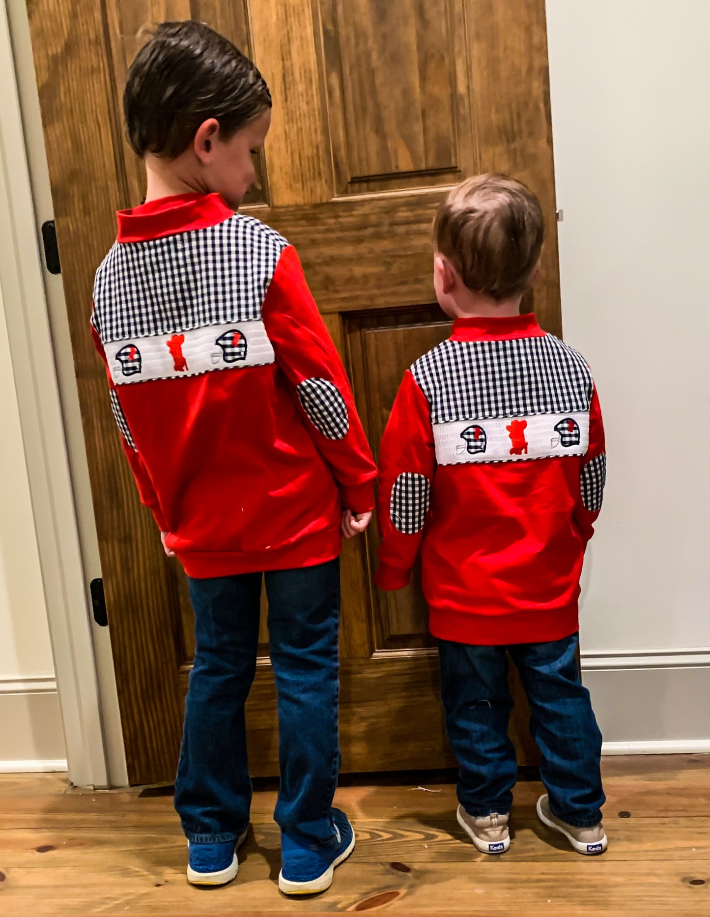 Ole Miss Smocked Back Pullover