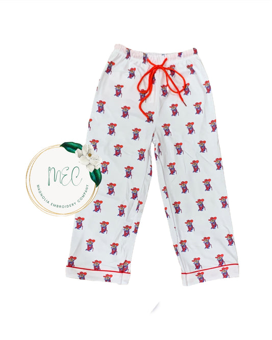 Ole Miss Pajama Pants - Red