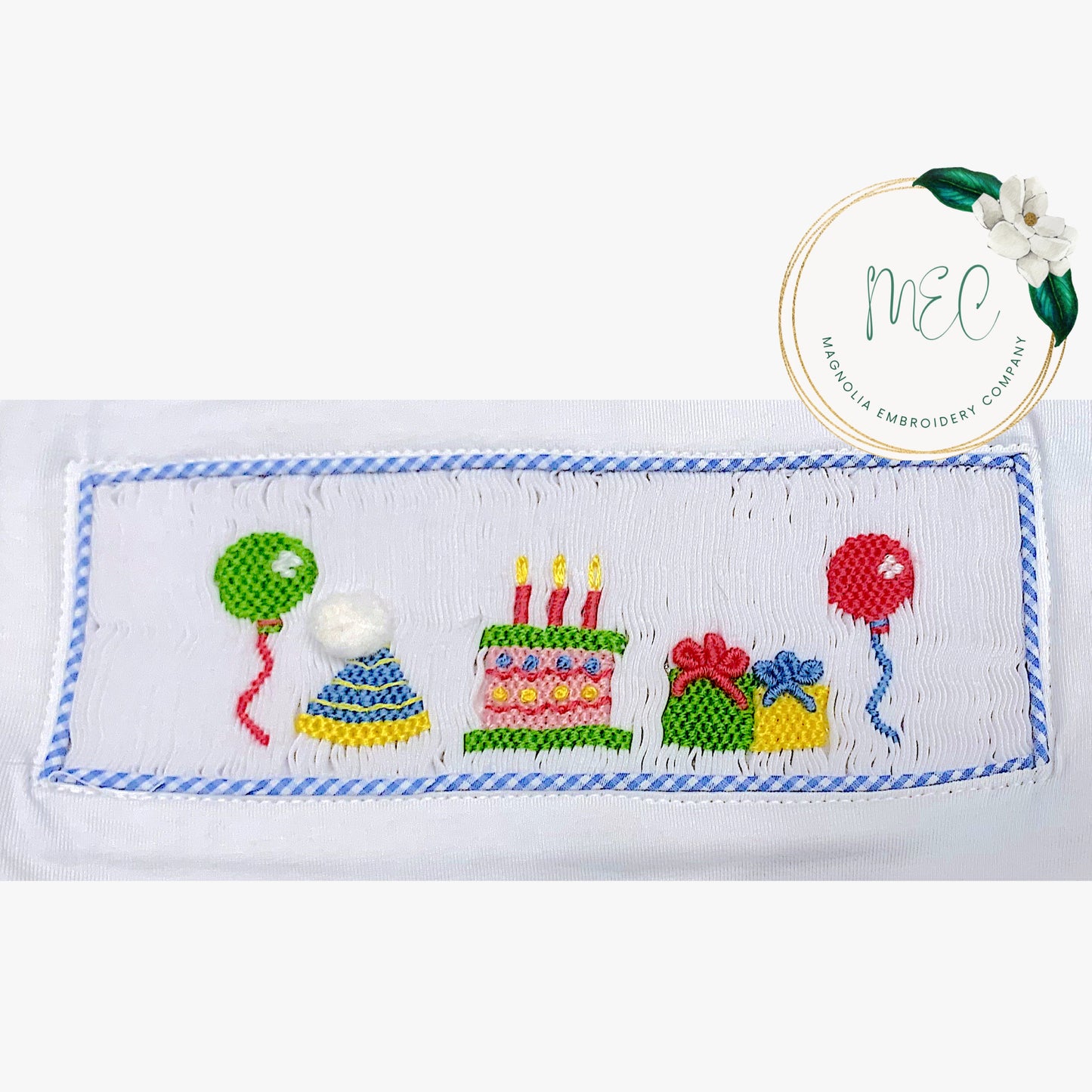 Smocked Birthday 2pc Set